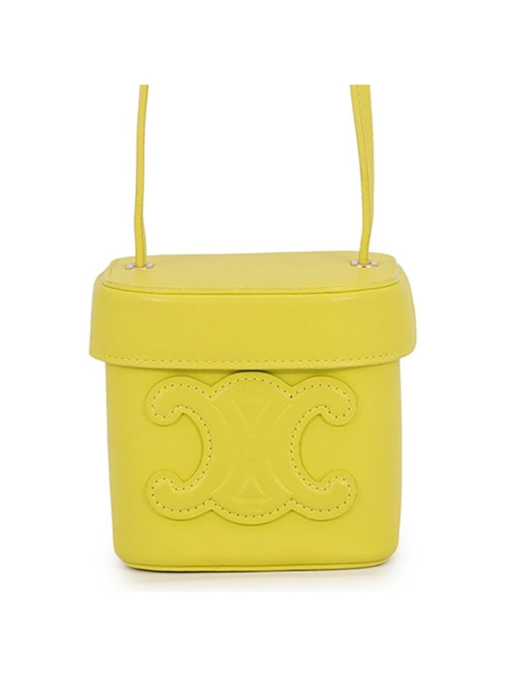 Celine Shoulder Bag Cuir Small Triomphe Box Leather